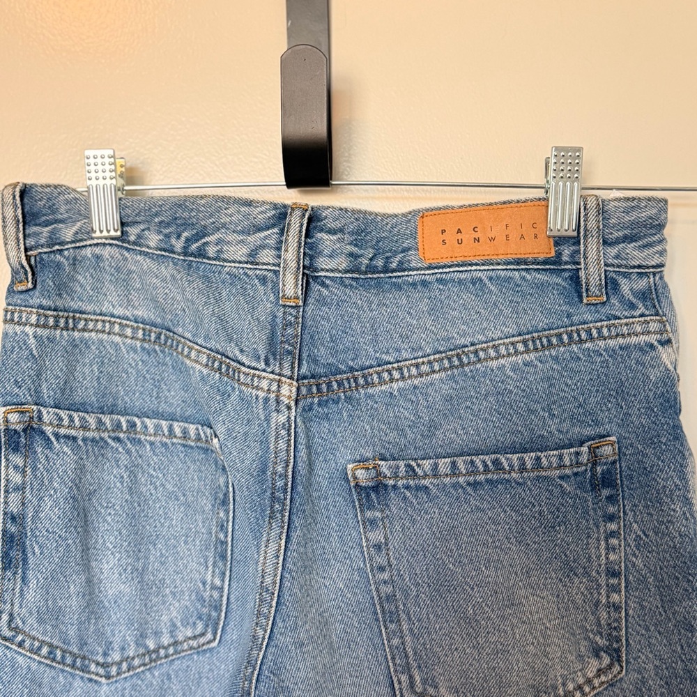 Pacific Sunwear Light Blue High-Rise Denim Jeans with Back Pockets